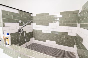 Tiles shower area